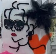 Термоаппликация Девушка в очках с бантом, черный, белый, красный, камни, шт. Термопереводки Ассорти