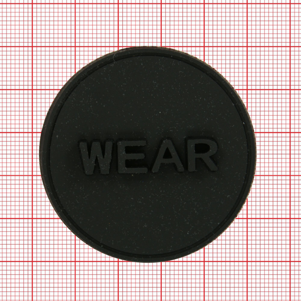 Лейба резиновая WEAR 50*50 мм круглая, черная, шт. Лейба Резина