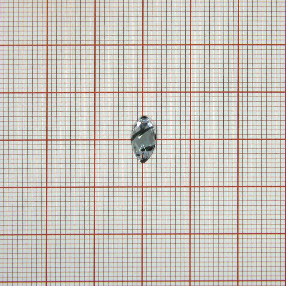 Стразы Т приш. глаз 5*10мм тигровый белый №1 /1т.шт./ . Стразы пришивные