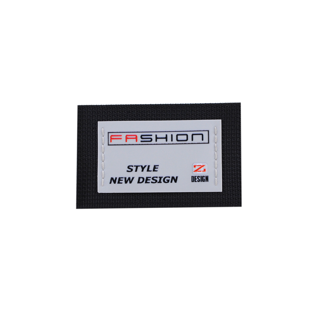 Лейба ткань FASHION Style New Design, 5*8см, черный, серый, красный, шт. Лейба Ткань