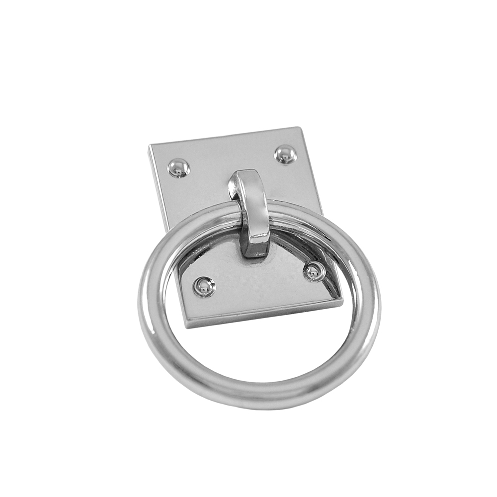 Замок сумочный Кнокер 20076 23*22мм NIKEL, шт. Сумочная фурнитура