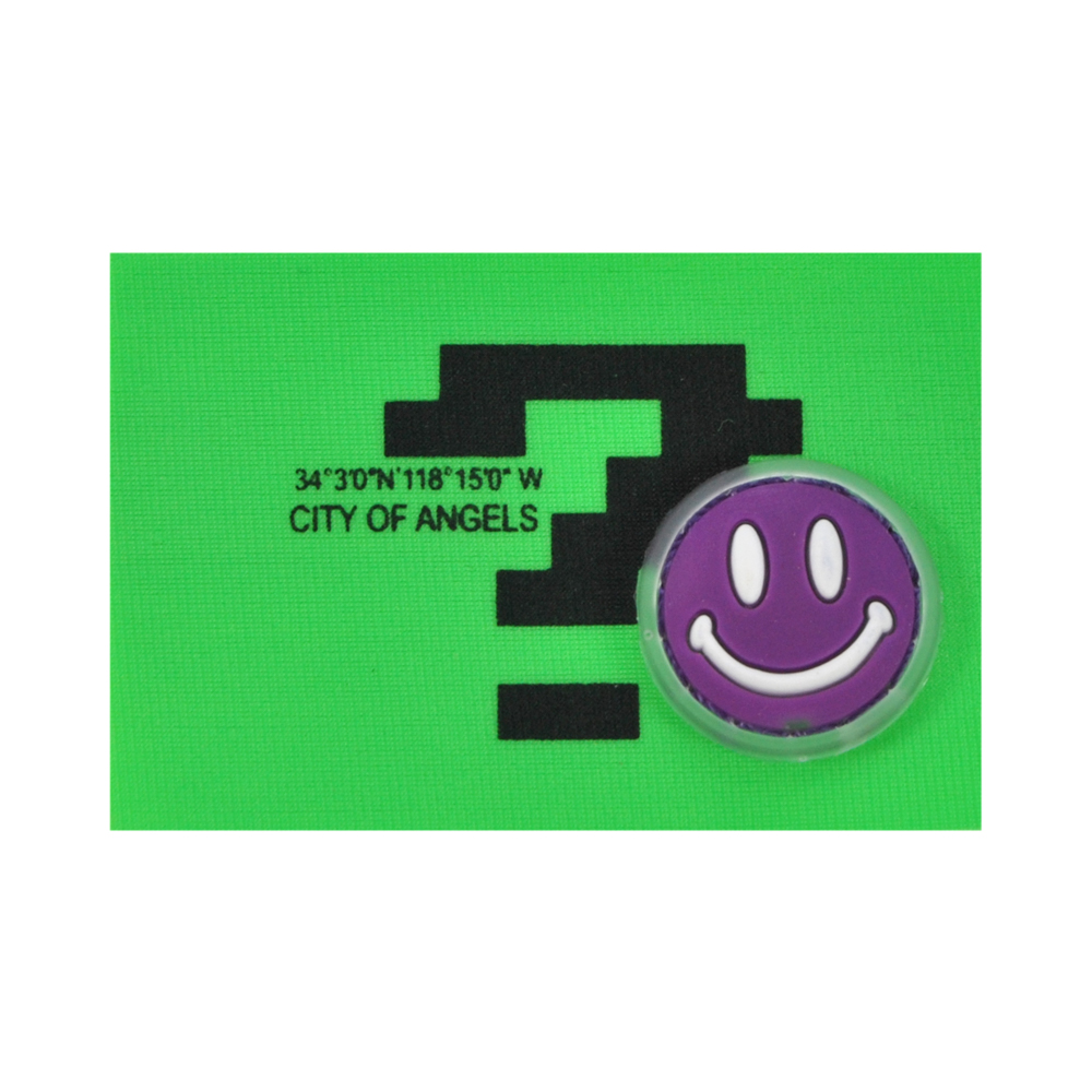 Лейба ткань и резина Знак вопроса, 4*6см, черный, белый, зеленый, сиреневый, шт. Лейба Ткань