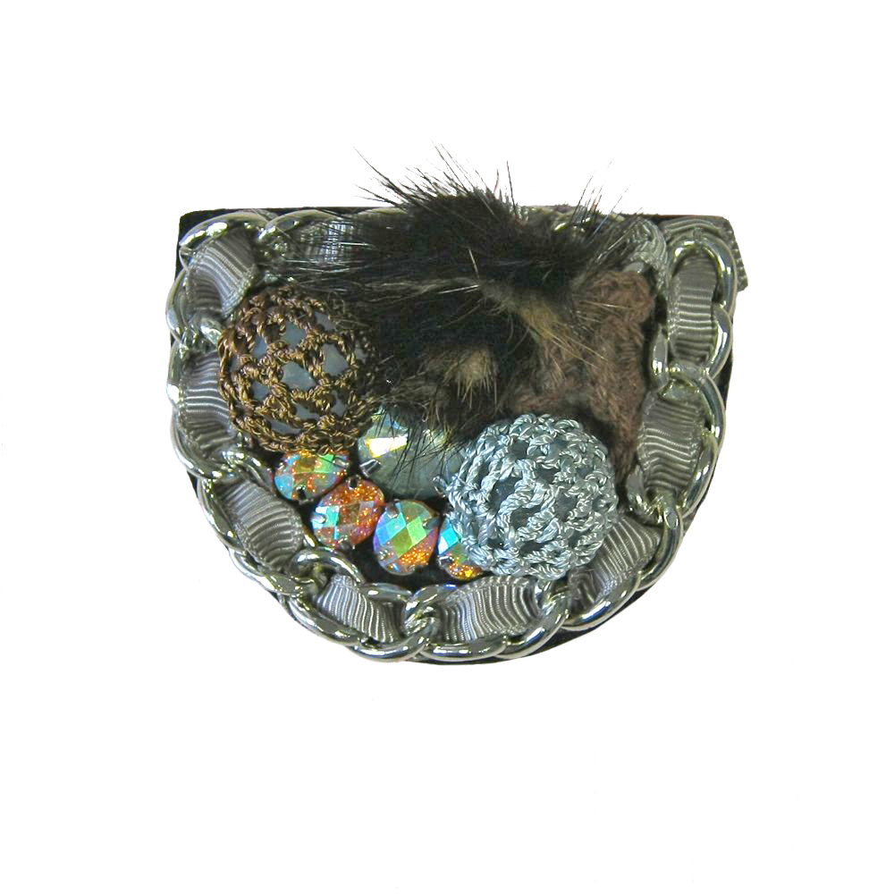 Аппликация декор обувная 34 Корзинка-цепочка, украшения, шт. Аппликации Пришивные Цветы Банты