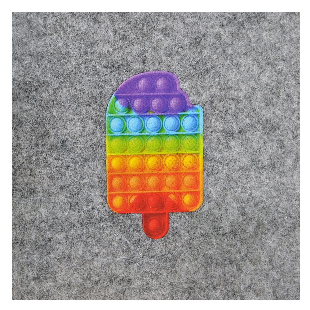 Термоаппликация Pop it (мороженое) средняя 4*6,5см, шт. Термопереводки Детские