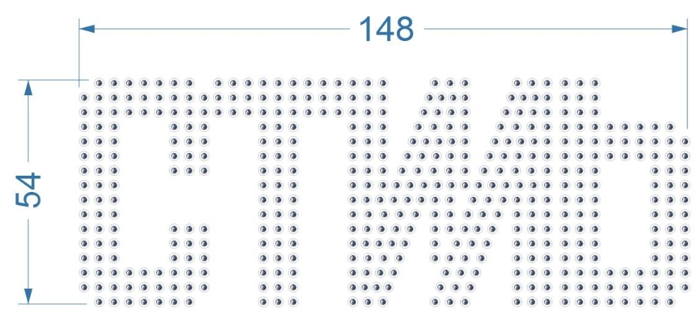 Аппликация из страз СТИЛЬ, 14,8*5,4см, ss6 никель 25676, шт. Аппликация клеевая