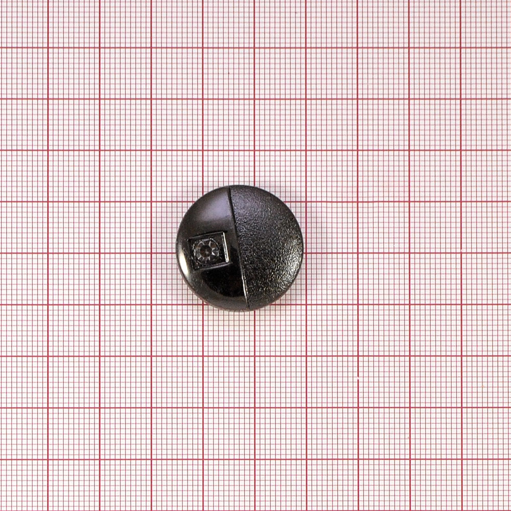 Краб металлический 0070 круг, 1 сиреневый камень BLACK NIKEL, шт . Крабы Металл Геометрия