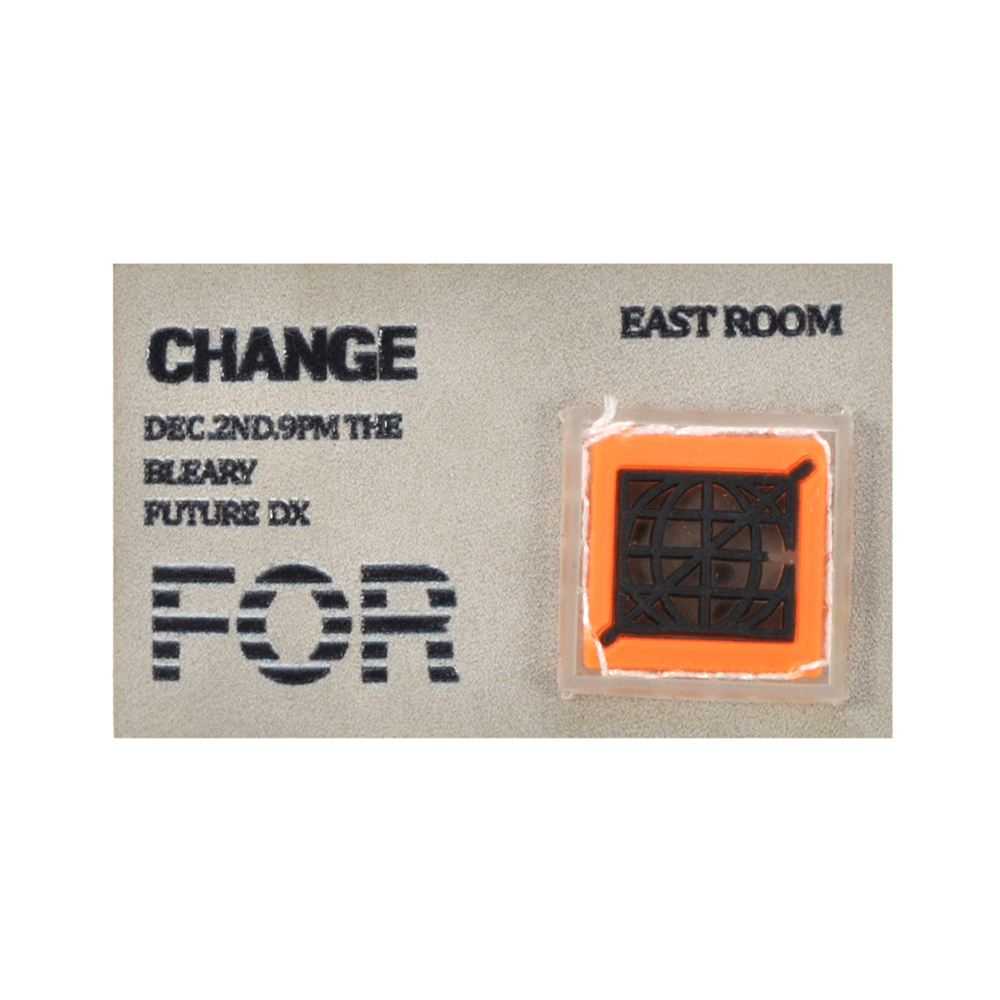 Лейба кожзам CHANGE, 5,5*3.5см, черный, оранжевый, серебро, шт. Лейба Кожзам