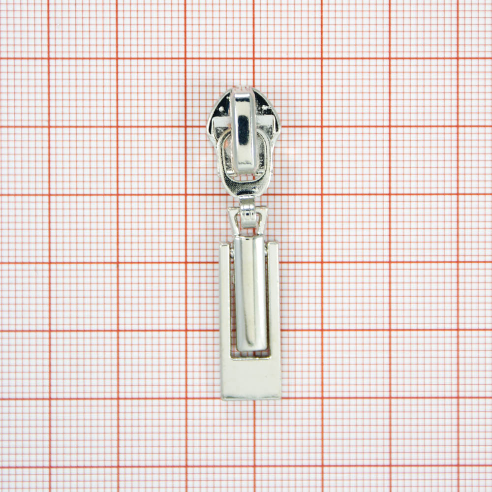 Бегунок для Змейка нейлон №7 О/Е NIKEL, 49*12мм, шт. Бегунок