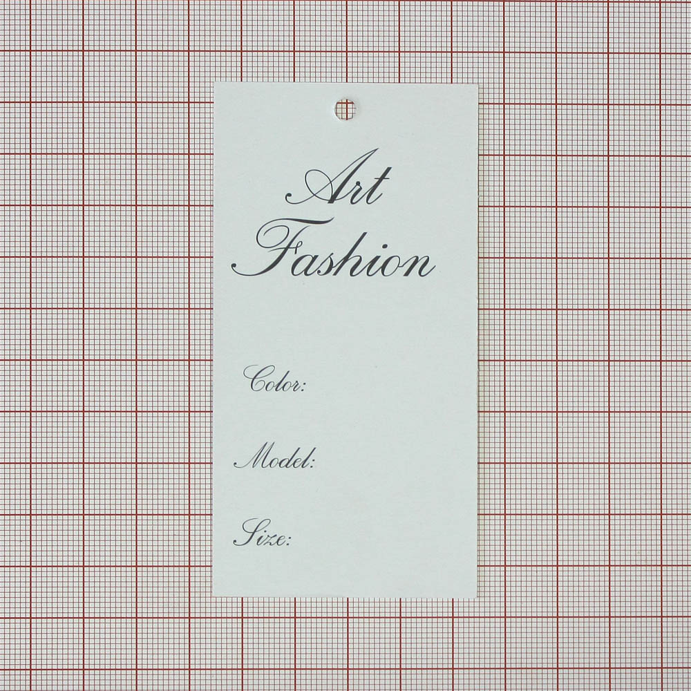Этикетка бумажная Art Fashion розочки, золотой круг 50*100мм, шт. Этикетка бумага