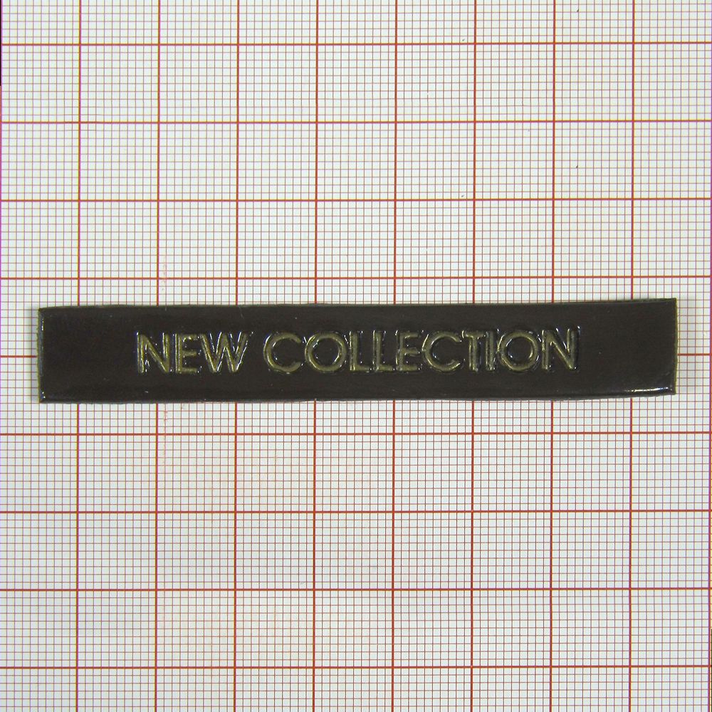 Лейба п/у New Collection ЛАК прямоуг. коричневая, золот. буквы. Лейба Кожзам