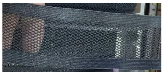 Резинка с сеткой, 4,5см, черный, ярд. Резинка