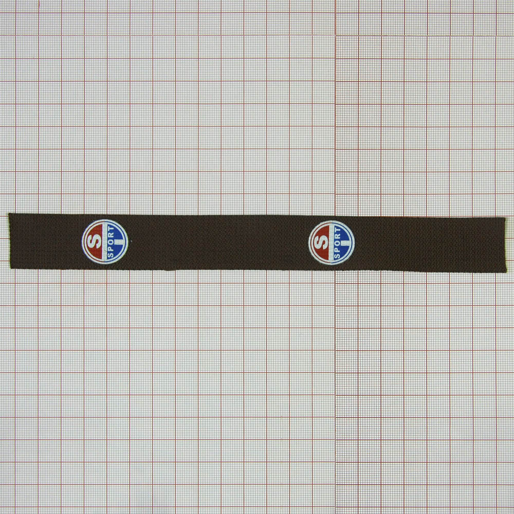 Тесьма DZ-785 S Sport 2,5см коричневая ярд. Тесьма