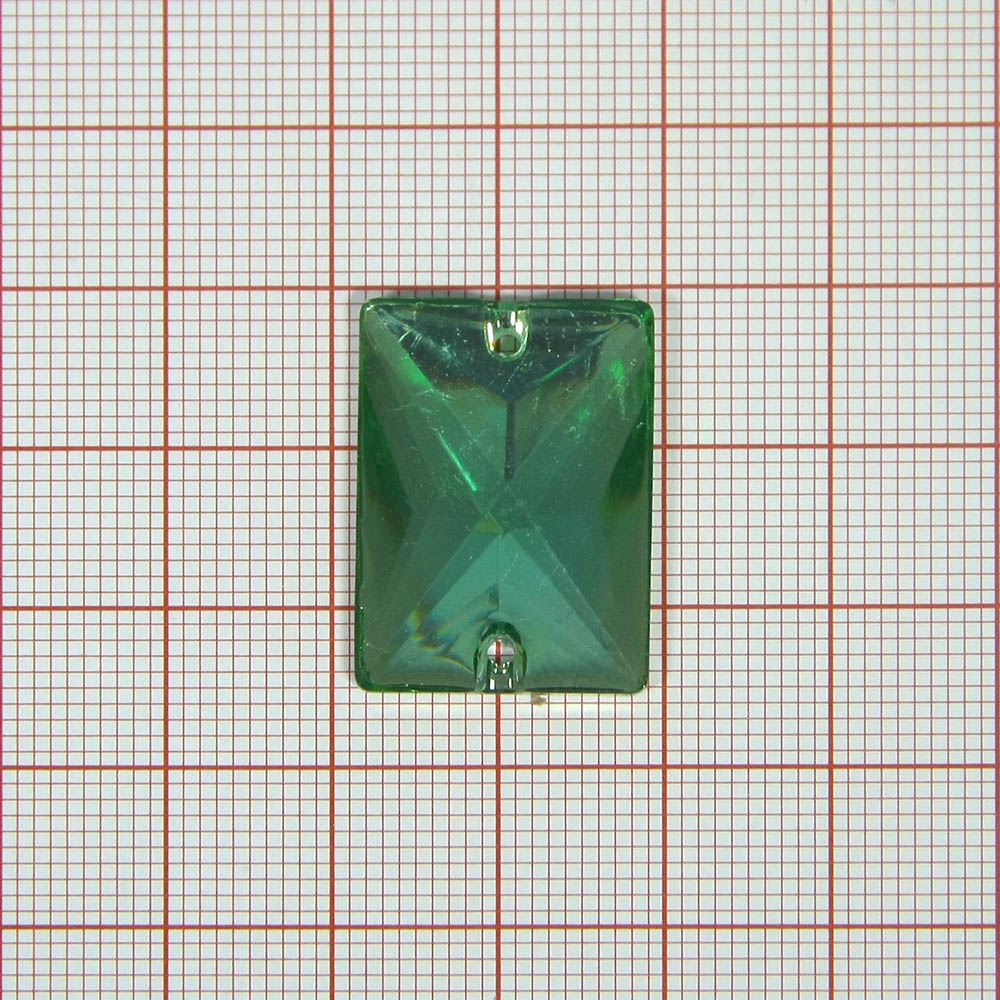 Стразы пришивныые прямоугольные 18*25мм голубой Кристалл, шт. Стразы пришивные