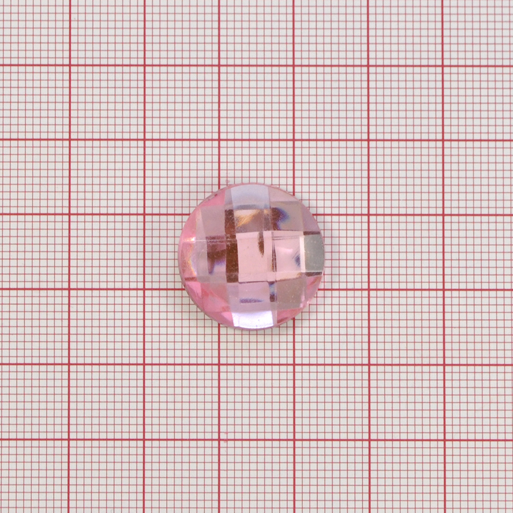 Стразы Д на клей, круг 20мм св-розов 13, 1тыс.шт. Стразы на клей