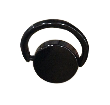 Кнопка металл круглая с ручкой 18мм блек никель, шт. Кнопка металл