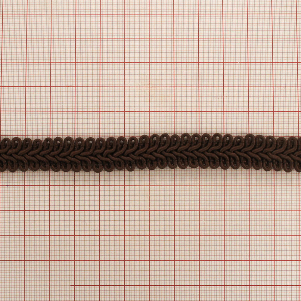 Тесьма фуражечная коричневая 50м. Тесьма Разное