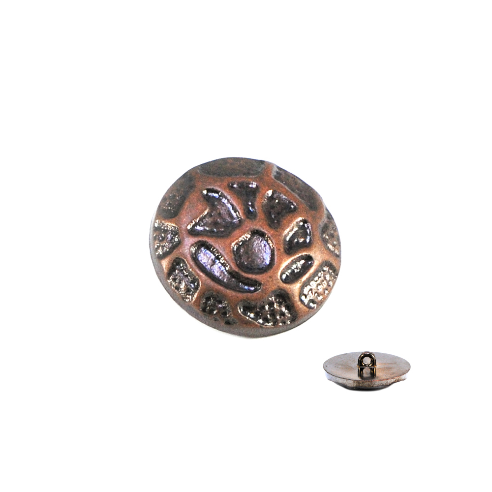 Пуговица TR-20-48 medn 30мм. Пуговица металлизированная