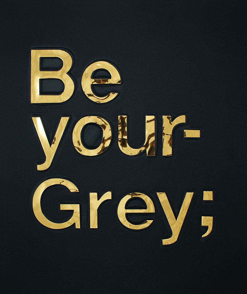 Аппликация пришивная конгрев Be your-Grey 29*24,5см черный, золотая фольга, шт. Аппликации Пришивные Рельефные