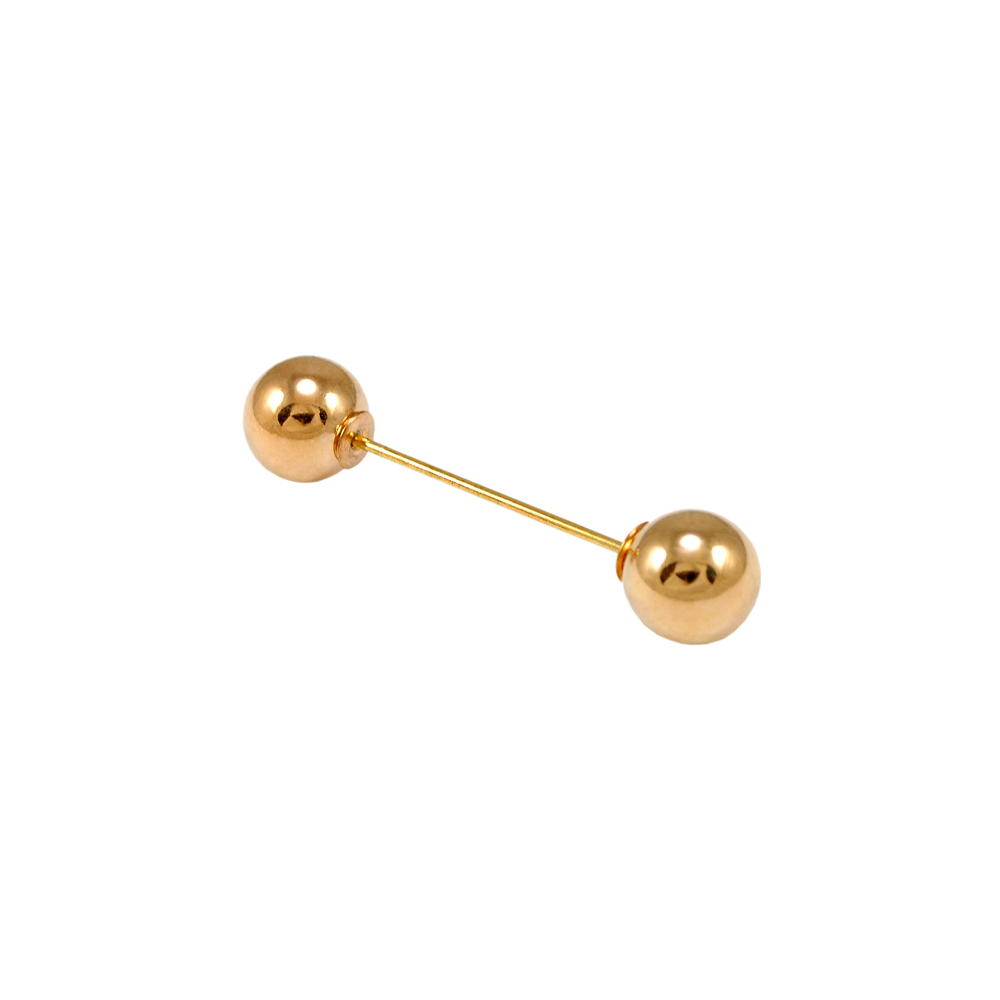 Булавка 2 шара, длина 4,5см, диаметр 1см, золото, шт. Булавки