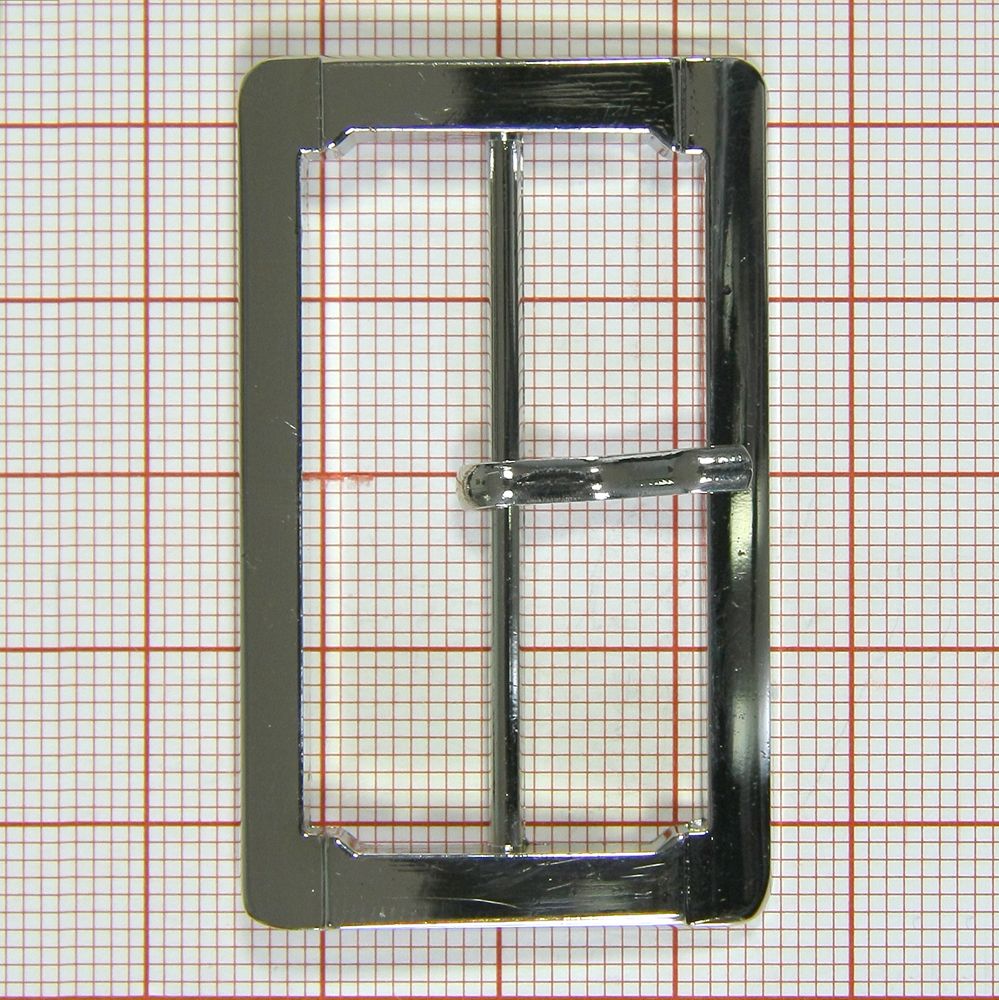 Пряжка металл 20308-5 прямоугольная 4см BLACK NIKEL. Пряжка