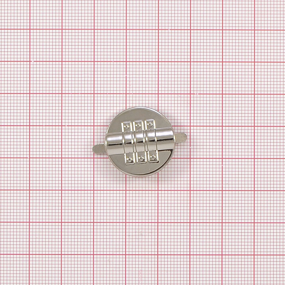 Краб металлический 20173 кругл. Засов NIKEL, шт . Крабы Металл Геометрия