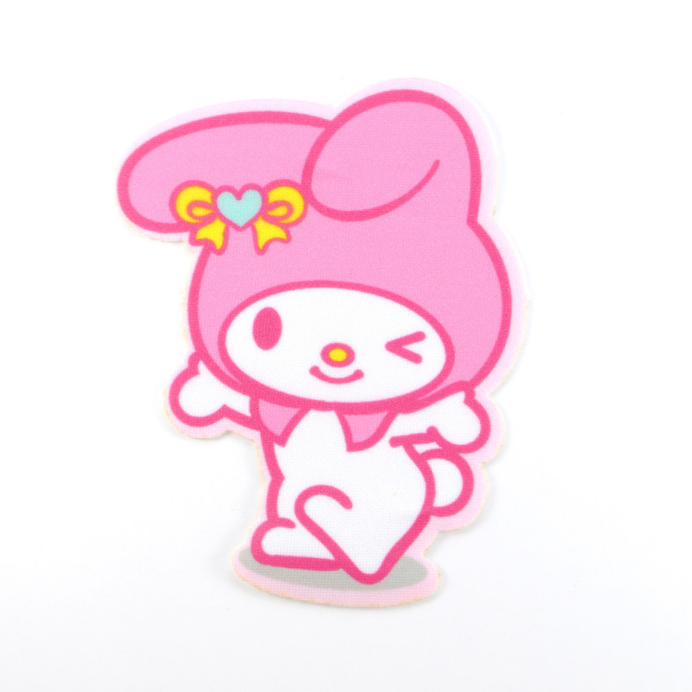 Аппликация клеевая Зайка радостный 10,5*8см/дайвинг/ шт. Аппликация клеевая