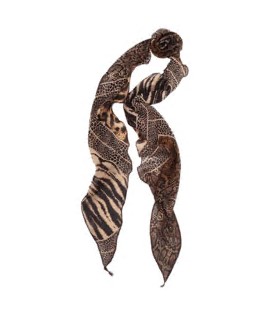 Шарф тканевый, 150см, тигровый, шт. Украшения