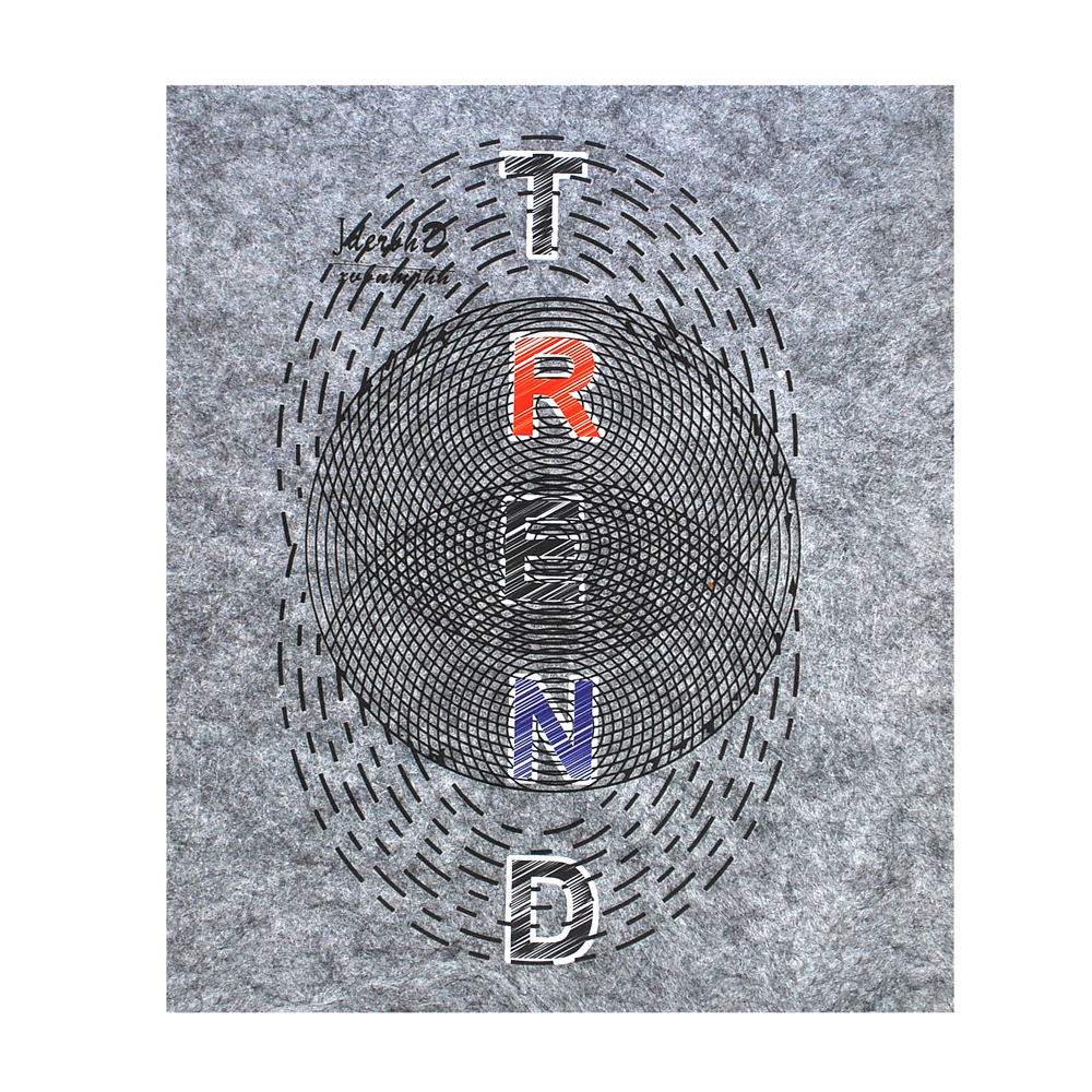 Термоаппликация TREND Круги, 12,1*19,1см, черный, синий, красный, шт. Термоаппликации Резиновые Клеенка