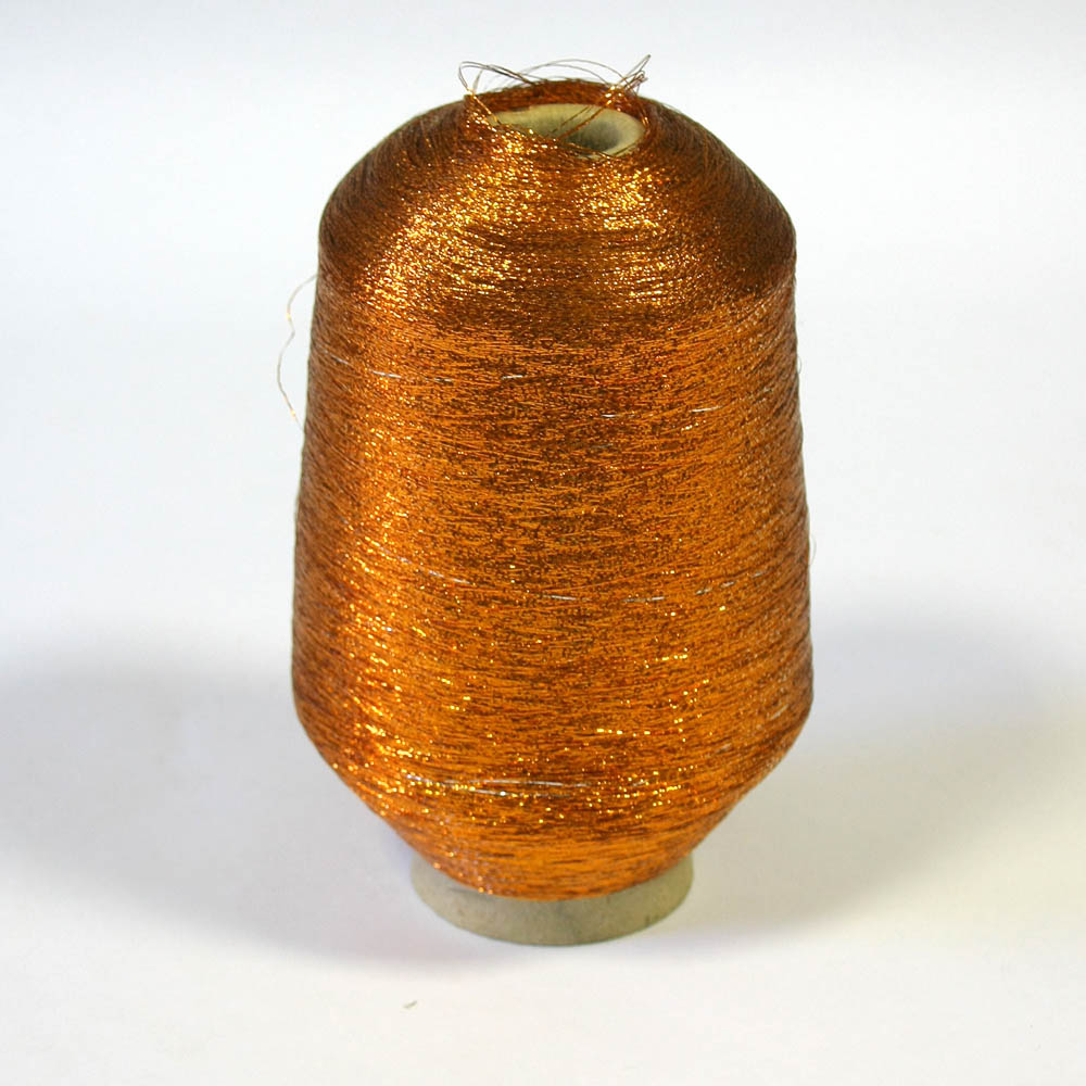Нитка люрекс X-10 медь /500г/ . Нитка Люрекс