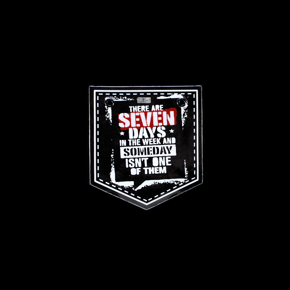 Лейба клеенка Карман SEVEN DAY'S, 10*11см, прозрачный, белый, красный, шт. Лейба Клеенка