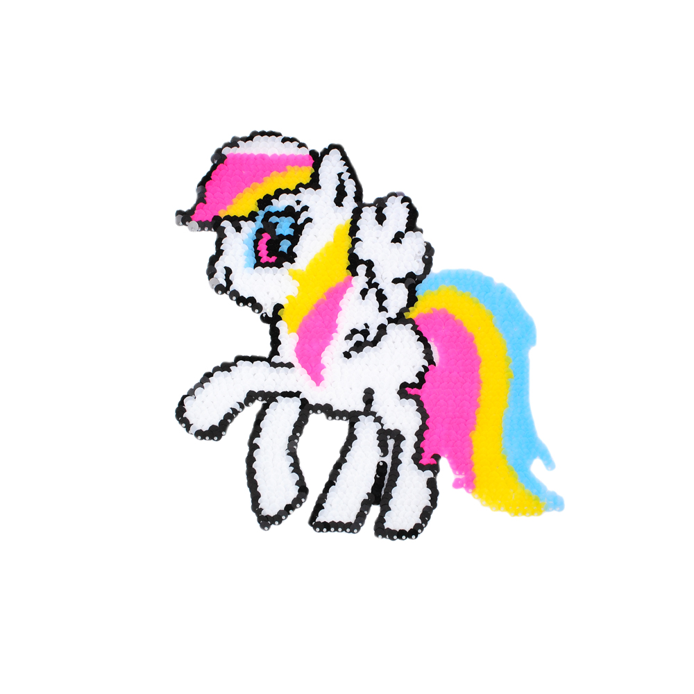 Аппликация пришивная пайетки My Little Pony, 20*20см, черный, белый, желтый, розовый, голубой, шт. Аппликации Пришивные Пайетки