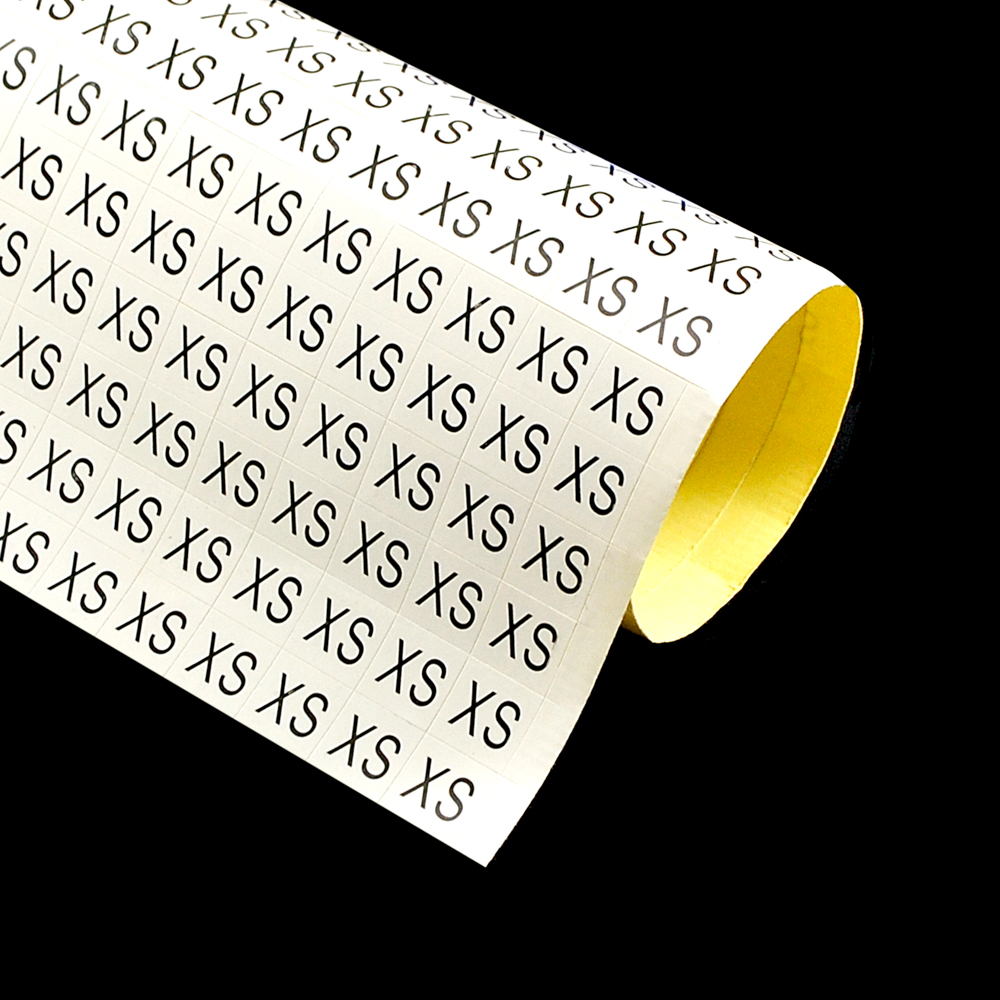 Размерник листовой самоклеящийся XS белый 20*50шт. Размерник клеевой (лист)