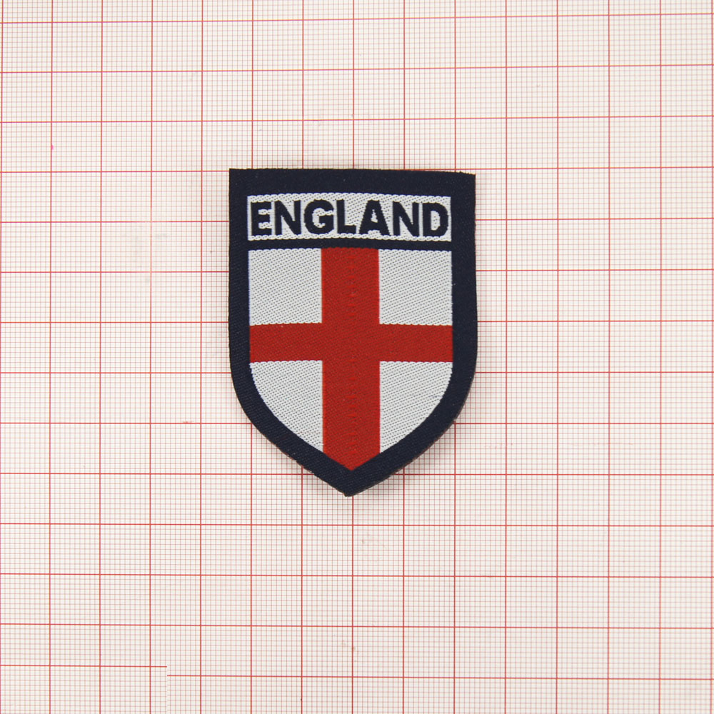 Нашивка England, герб 4,5*5,5см. Шеврон Нашивка