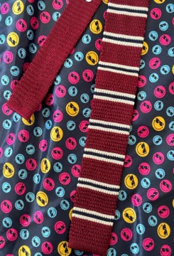 Галстук-шарф,145*5,5см, красный, черный, белый, шт. Украшения