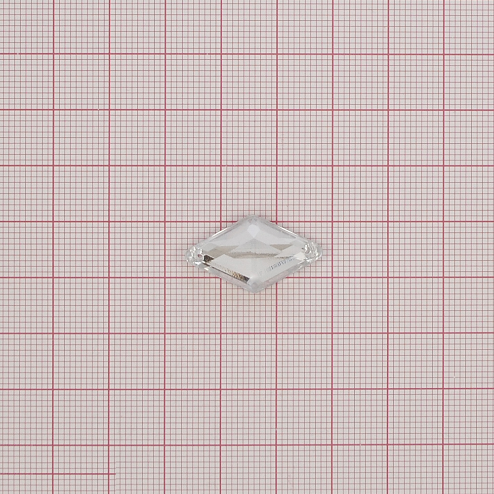 Стразы Д пришивн. ромб 14*24мм бел.кристал 38, 1тыс.шт. Стразы пришивные