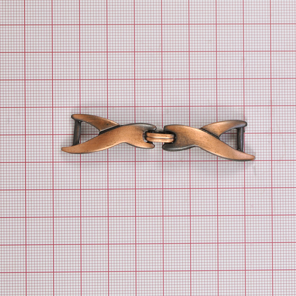 Перетяжка декор металл для одежды и женских сумок. Украшения Металл Перетяжка декор