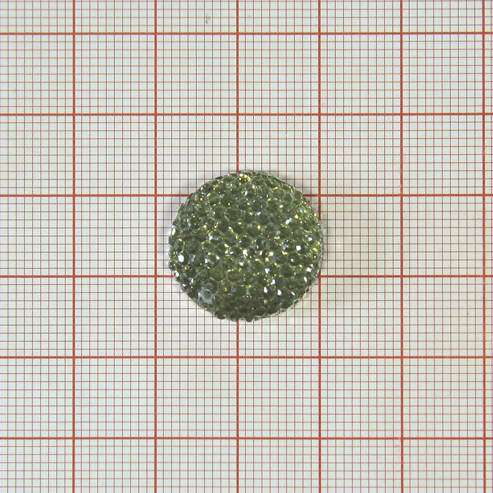 Стразы пришивн. зернист. кругл. 18мм серый, 1тыс.шт. Стразы приш. зернистые