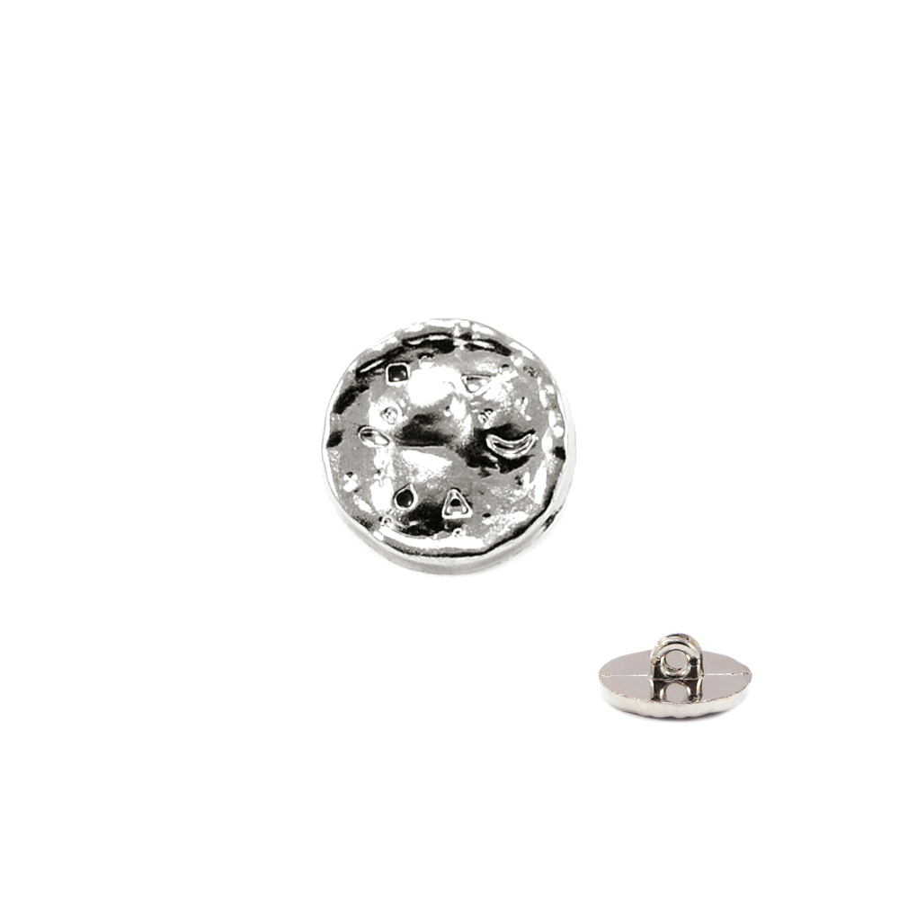 Пуговица TR-17-28 nik 17мм. Пуговица металлизированная