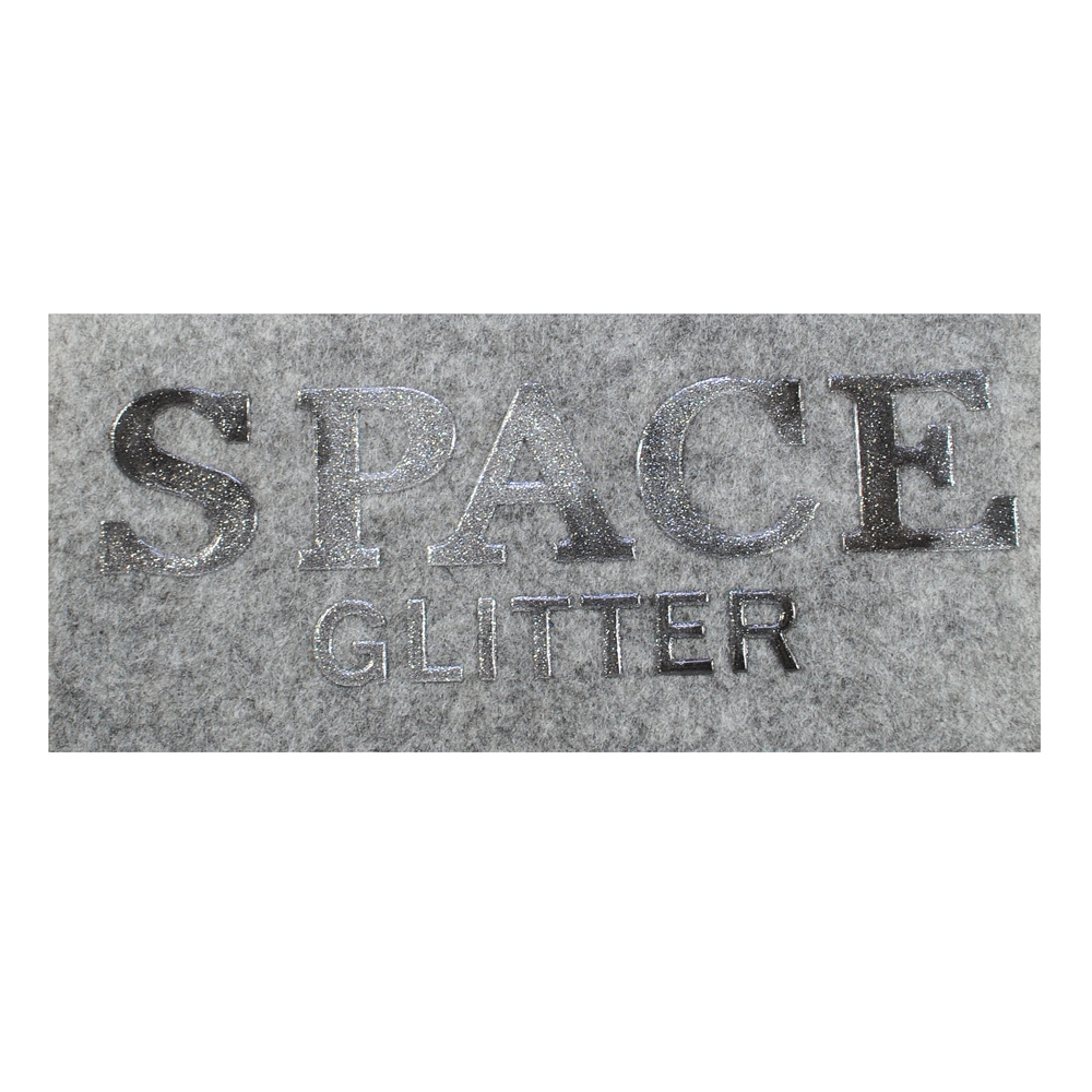 Термоаппликация SPACE, 6*18,8см, серебро, шт. Термопереводки Резиновые, Термопленка