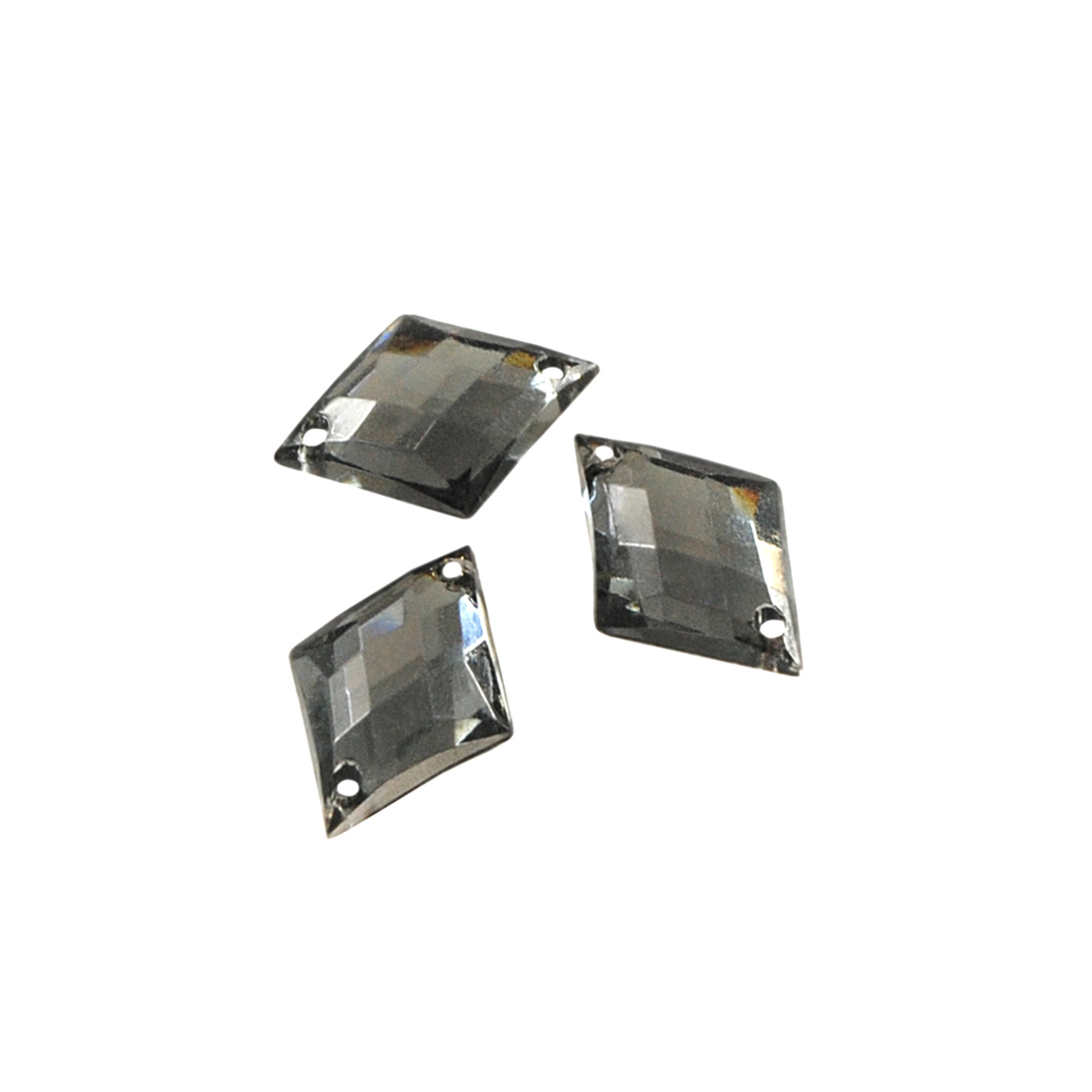 Стразы Д пришивн. ромб 13*16мм серый 6, 1тыс.шт. Стразы пришивные