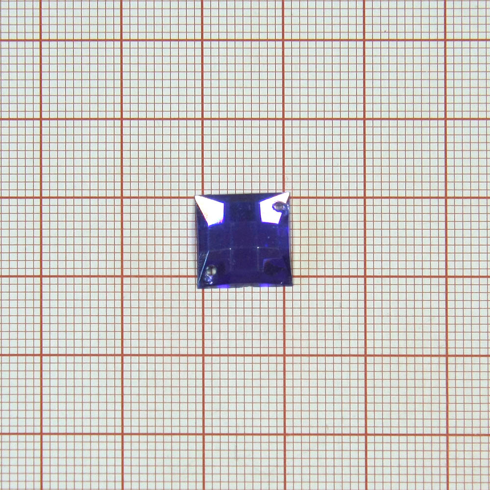 Стразы Д пришивн. квадрат 12*12мм фиолетов 22, 1тыс.шт. Стразы пришивные