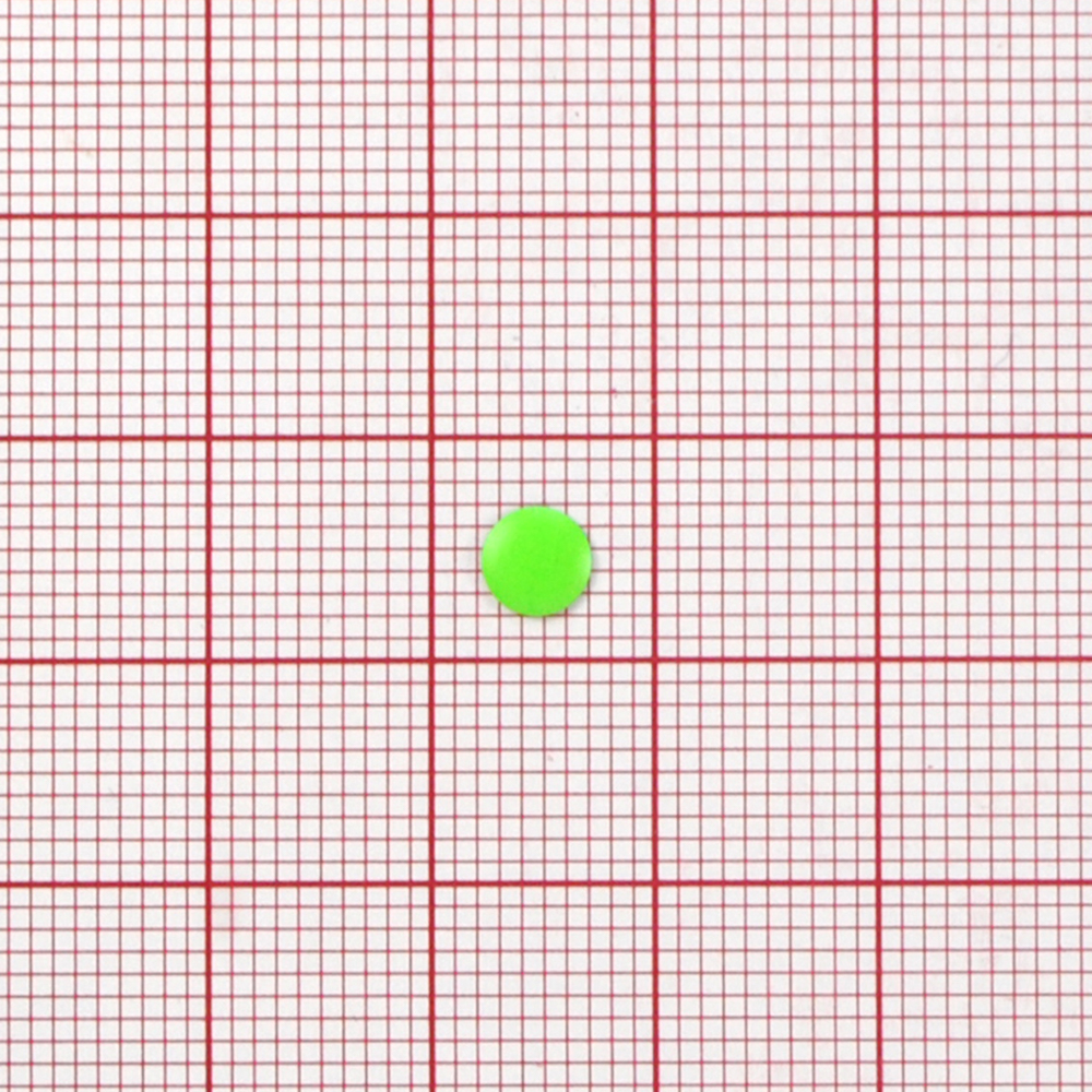 Стразы неон клеев. круг 5мм зеленый (acid lt.green)  14,4тыс.шт; уп. Стразы клеевые флуоресцентные