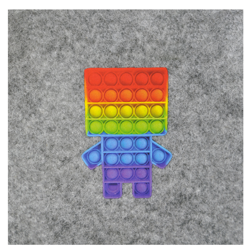 Термоаппликация Pop it (робот) средняя 4,2*6см, шт. Термопереводки Детские