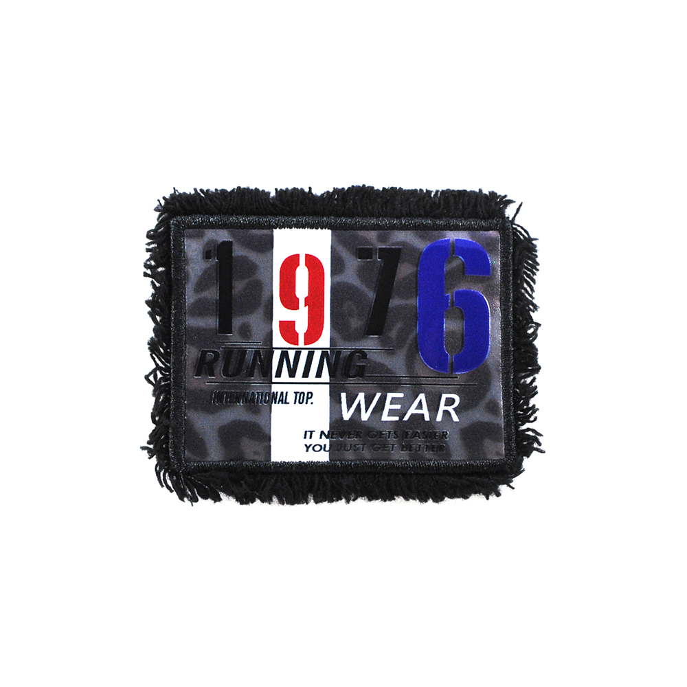 Лейба кожзам 1976 Running wear, 6,5*5см, черный, белый, красный, синий, шт. Лейба Кожзам