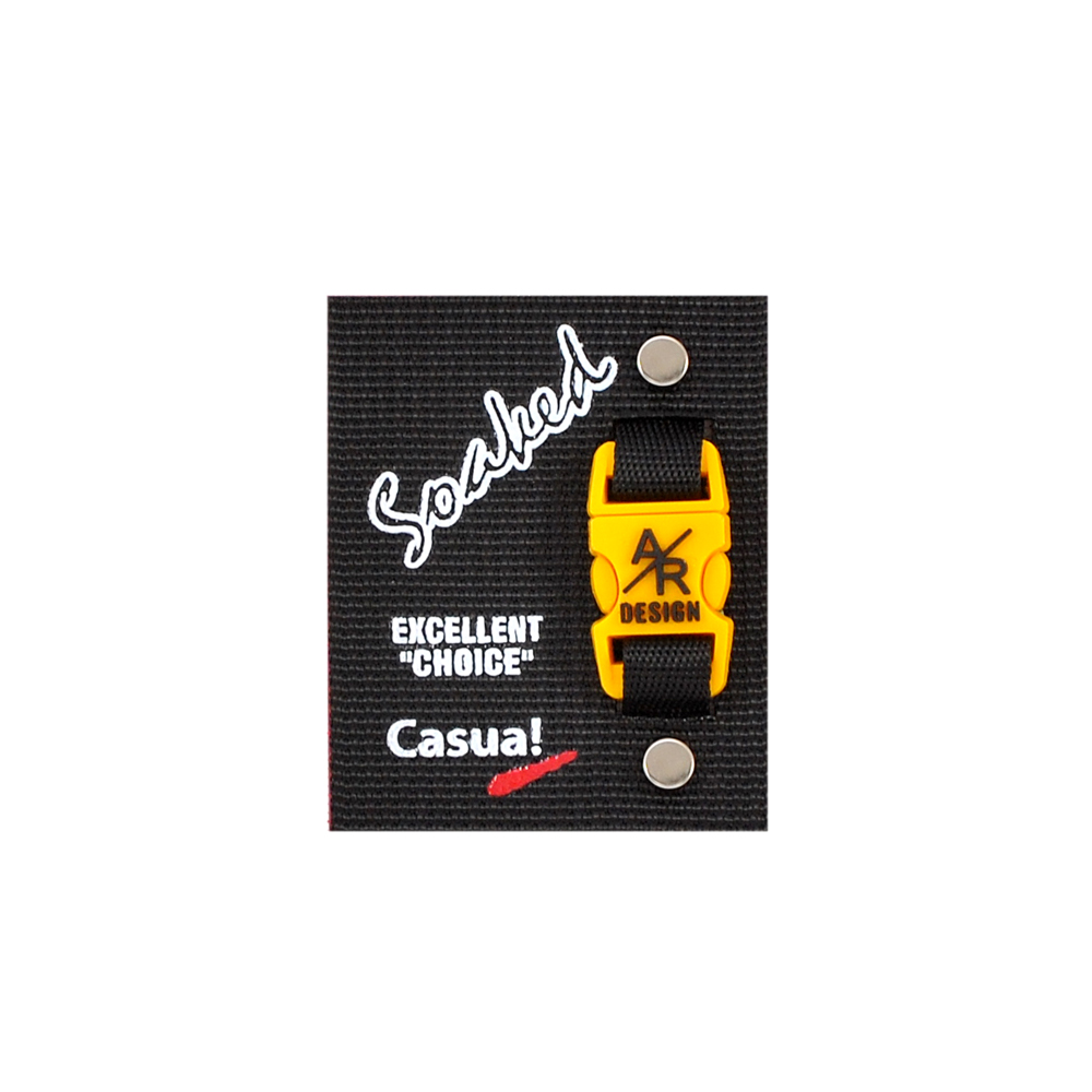 Лейба тканевая с хольнитенами Soaked, 5*6,3см, черный, белый, желтый, шт. Лейба Ткань