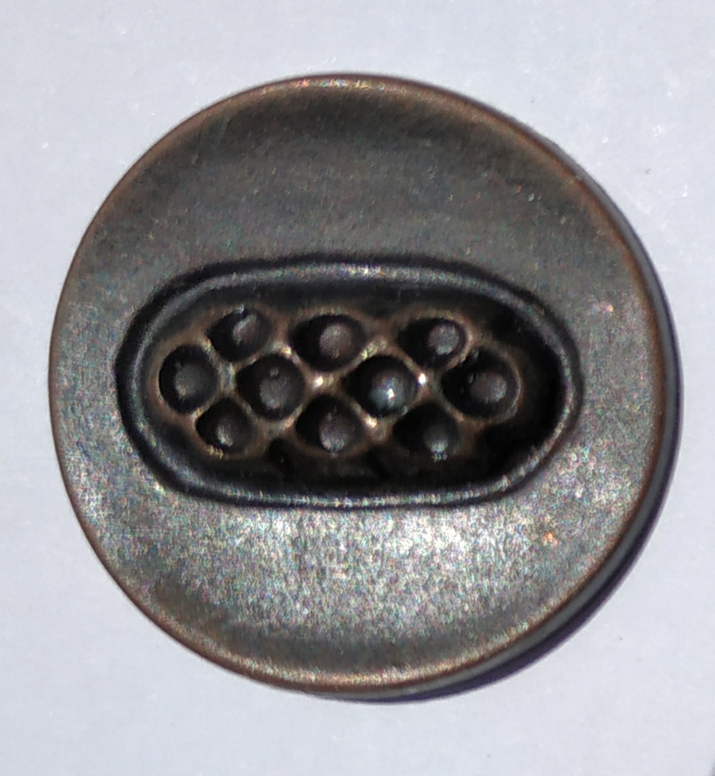 Пуговица TR-88 medn 25мм. Пуговица металлизированная