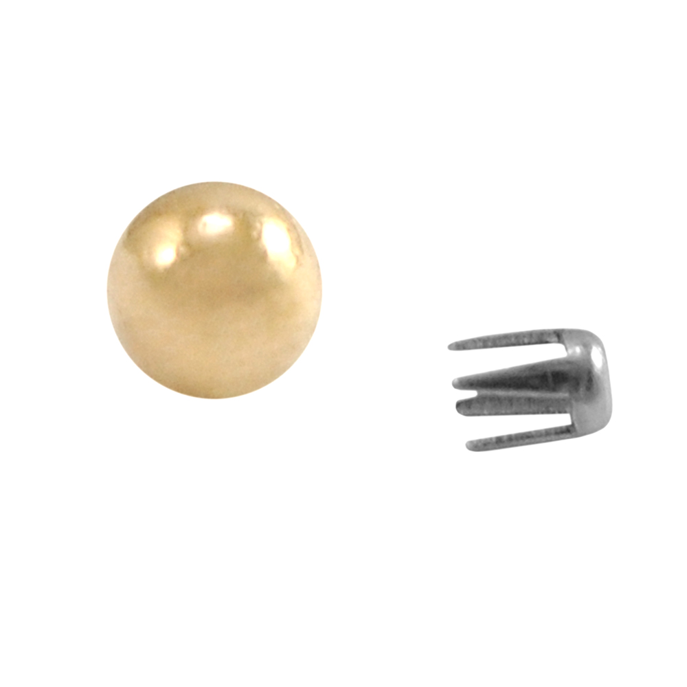 Хольнитен шарик 5мм золото /5тыс.шт/, уп. Хольнитен