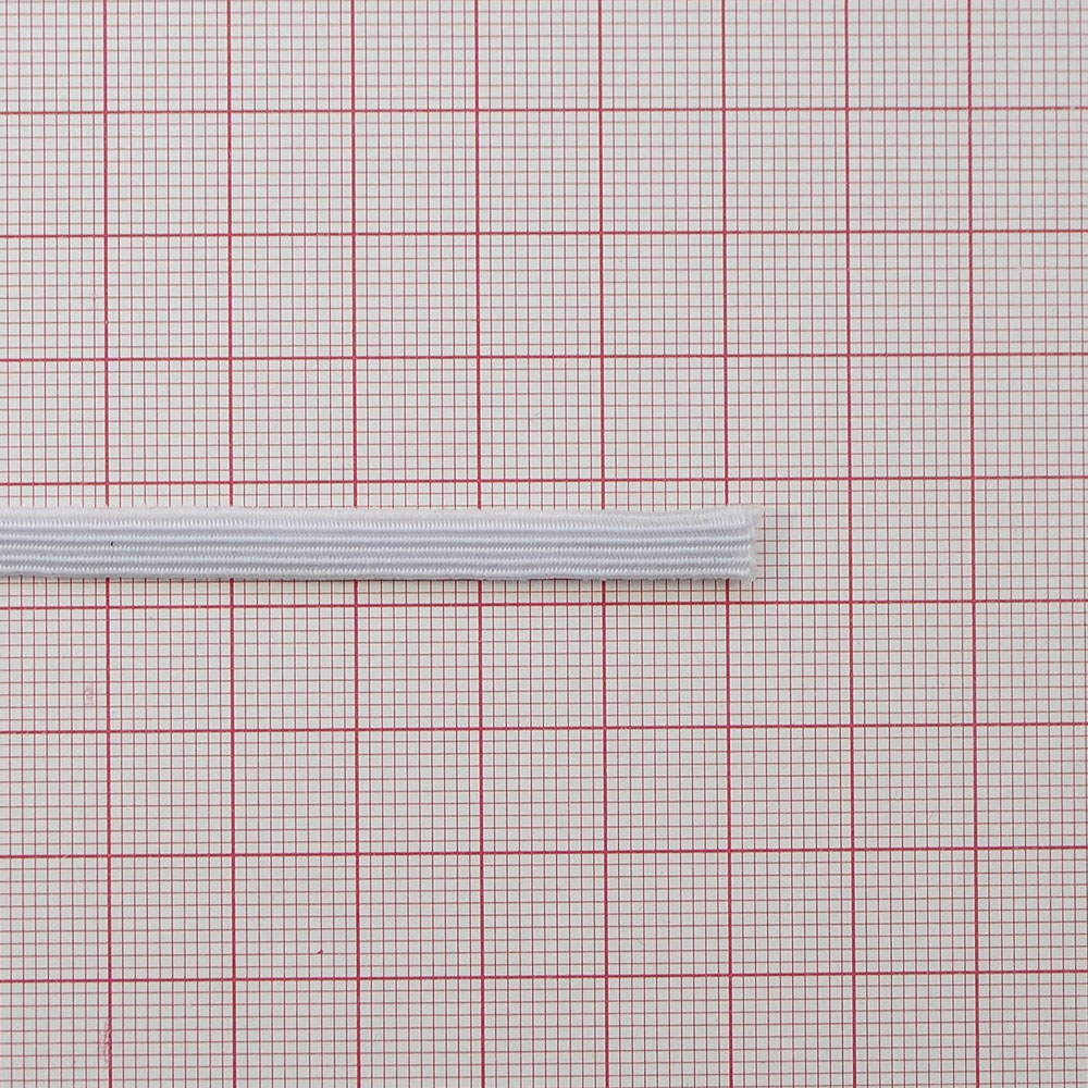 Резинка трикотажная 5мм, белая /Украина/, 100м. Резинка