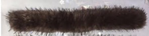 Воротник мех, коричневый, шт. Воротники