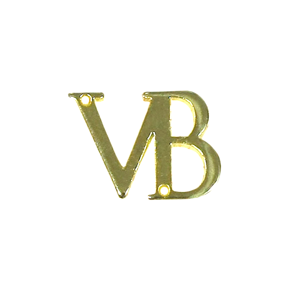 Лейба металл VB 14*20мм /2отв./, Gold. Лейба Металл